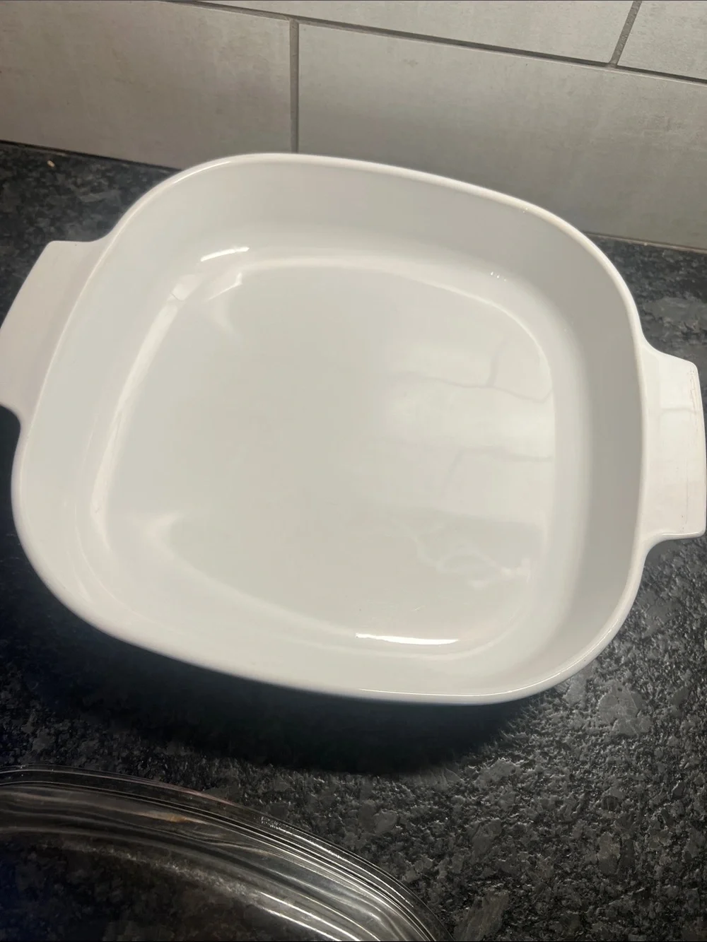 Vintage Corningware Cornflower Blue covered casserole dish. Excellent condition